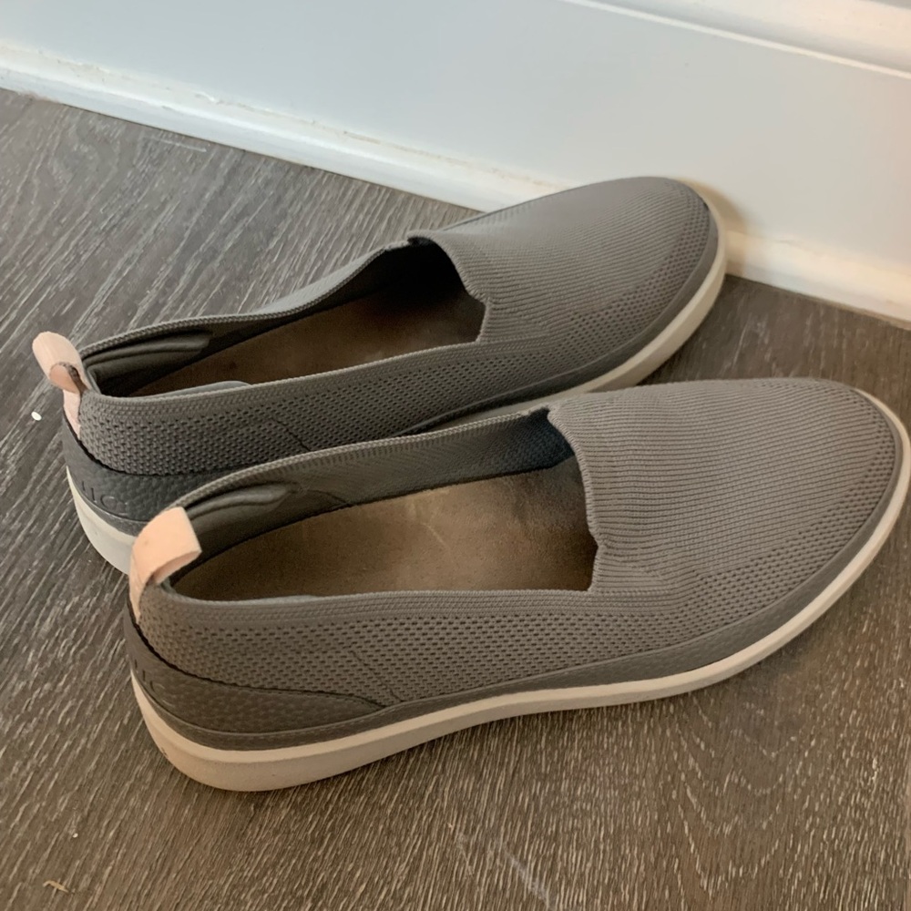 Women's Vionic Gray Slip-On Shoes